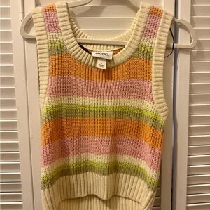 Monki Multicolor Striped Knit Top